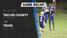 Recap: Taylor County  vs. Trion  2016
