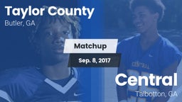 Matchup: Taylor County High vs. Central  2017