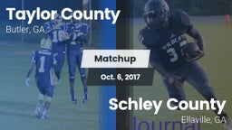 Matchup: Taylor County High vs. Schley County  2017