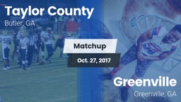 Matchup: Taylor County High vs. Greenville  2017