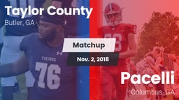 Matchup: Taylor County High vs. Pacelli  2018