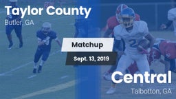 Matchup: Taylor County High vs. Central  2019