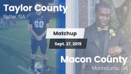 Matchup: Taylor County High vs. Macon County  2019