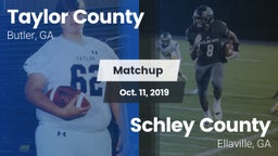 Matchup: Taylor County High vs. Schley County  2019