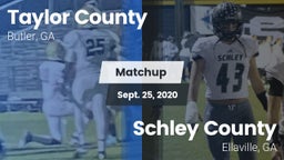 Matchup: Taylor County High vs. Schley County  2020