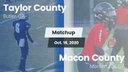Matchup: Taylor County High vs. Macon County  2020