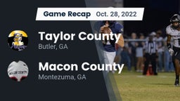 Recap: Taylor County  vs. Macon County  2022