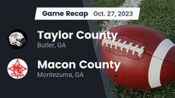 Recap: Taylor County  vs. Macon County  2023