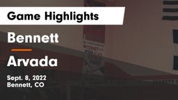 Bennett  vs Arvada Game Highlights - Sept. 8, 2022