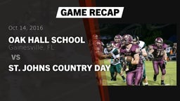 Recap: Oak Hall School vs. St. Johns Country Day 2016