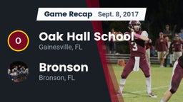 Recap: Oak Hall School vs. Bronson  2017