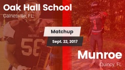 Matchup: Oak Hall  vs. Munroe  2017