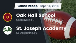 Recap: Oak Hall School vs. St. Joseph Academy  2018