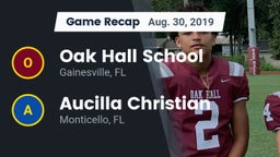 Recap: Oak Hall School vs. Aucilla Christian  2019