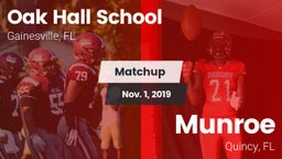 Matchup: Oak Hall  vs. Munroe  2019