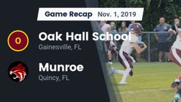 Recap: Oak Hall School vs. Munroe  2019