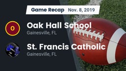 Recap: Oak Hall School vs. St. Francis Catholic  2019