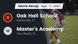 Recap: Oak Hall School vs. Master's Academy 2020
