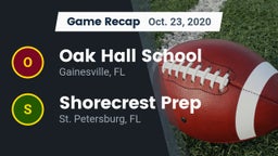 Recap: Oak Hall School vs. Shorecrest Prep  2020