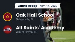 Recap: Oak Hall School vs. All Saints' Academy  2020