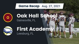 Recap: Oak Hall School vs. First Academy  2021