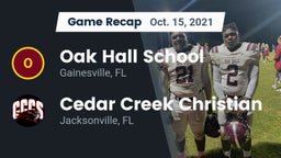 Recap: Oak Hall School vs. Cedar Creek Christian  2021