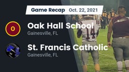 Recap: Oak Hall School vs. St. Francis Catholic  2021