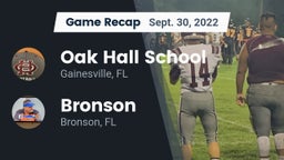 Recap: Oak Hall School vs. Bronson  2022