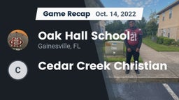 Recap: Oak Hall School vs. Cedar Creek Christian 2022