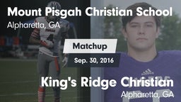 Matchup: Mount Pisgah vs. King's Ridge Christian  2016