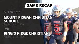 Recap: Mount Pisgah Christian School vs. King's Ridge Christian  2016