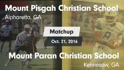 Matchup: Mount Pisgah vs. Mount Paran Christian School 2016