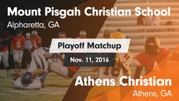Matchup: Mount Pisgah vs. Athens Christian  2016