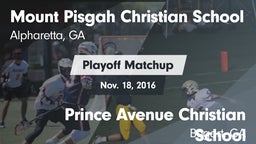 Matchup: Mount Pisgah vs. Prince Avenue Christian School 2016
