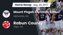 Recap: Mount Pisgah Christian School vs. Rabun County  2017
