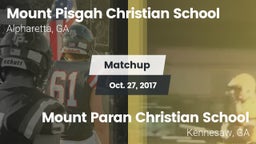 Matchup: Mount Pisgah vs. Mount Paran Christian School 2017
