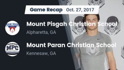 Recap: Mount Pisgah Christian School vs. Mount Paran Christian School 2017