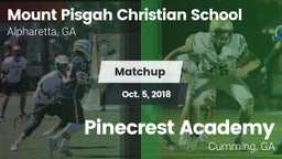 Matchup: Mount Pisgah vs. Pinecrest Academy  2018