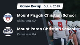 Recap: Mount Pisgah Christian School vs. Mount Paran Christian School 2019