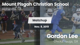 Matchup: Mount Pisgah vs. Gordon Lee  2019