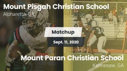 Matchup: Mount Pisgah vs. Mount Paran Christian School 2020