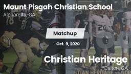 Matchup: Mount Pisgah vs. Christian Heritage  2020