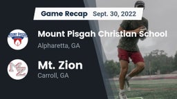 Recap: Mount Pisgah Christian School vs. Mt. Zion  2022