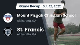 Recap: Mount Pisgah Christian School vs. St. Francis  2022