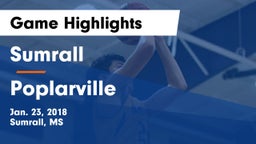 Sumrall  vs Poplarville  Game Highlights - Jan. 23, 2018