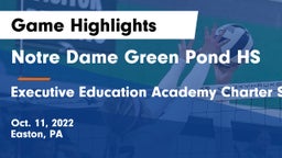Notre Dame Green Pond HS vs Executive Education Academy Charter School Game Highlights - Oct. 11, 2022