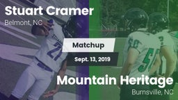 Matchup: Stuart Cramer vs. Mountain Heritage  2019