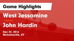 West Jessamine  vs John Hardin  Game Highlights - Dec 22, 2016
