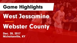 West Jessamine  vs Webster County Game Highlights - Dec. 28, 2017