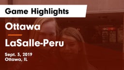 Ottawa  vs LaSalle-Peru  Game Highlights - Sept. 3, 2019